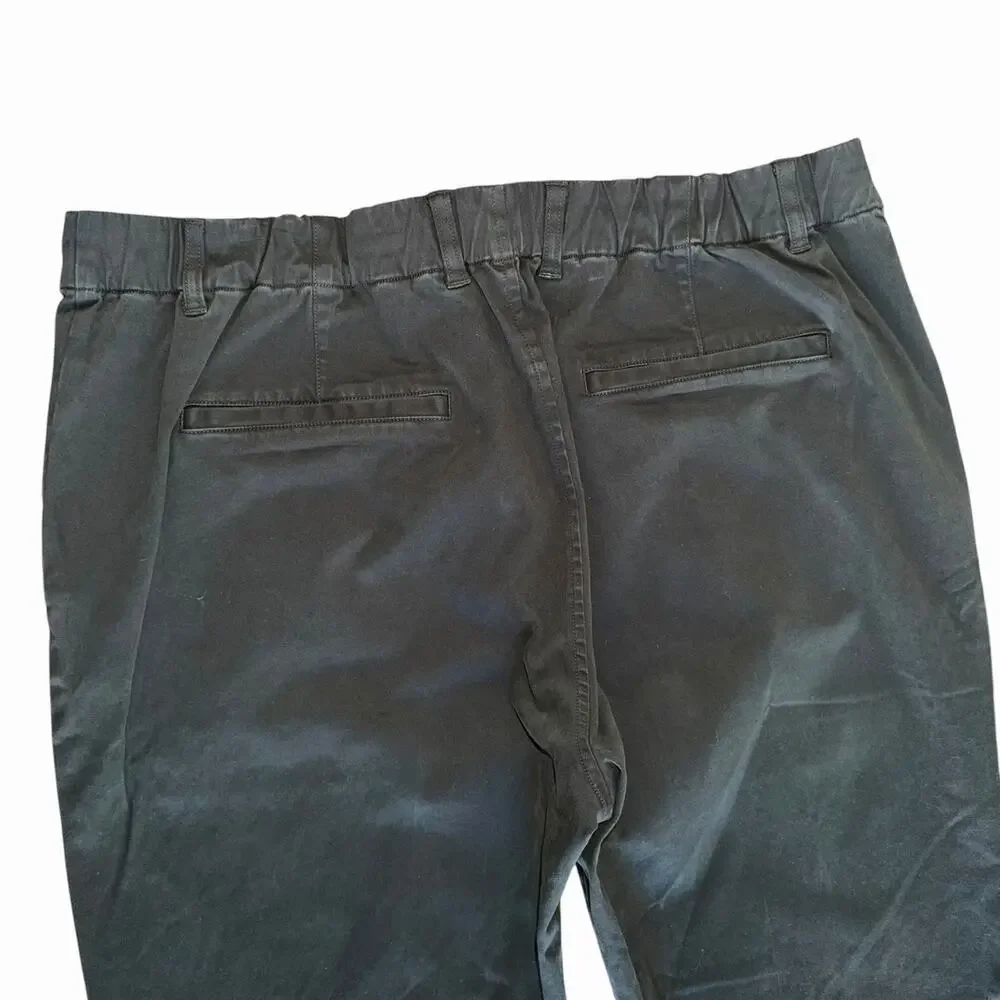 Vince Classic Fit Owen Pant‎ Men’s XL Dark Olive Stretch Cotton Chino